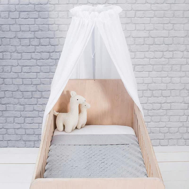 - Ciel de lit blanc (155 cm)