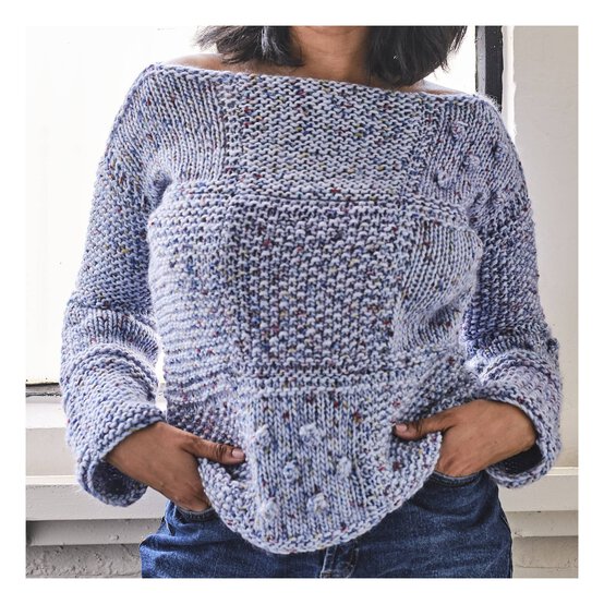 Knitcraft Patchwork Jumper Digital Pattern 0364