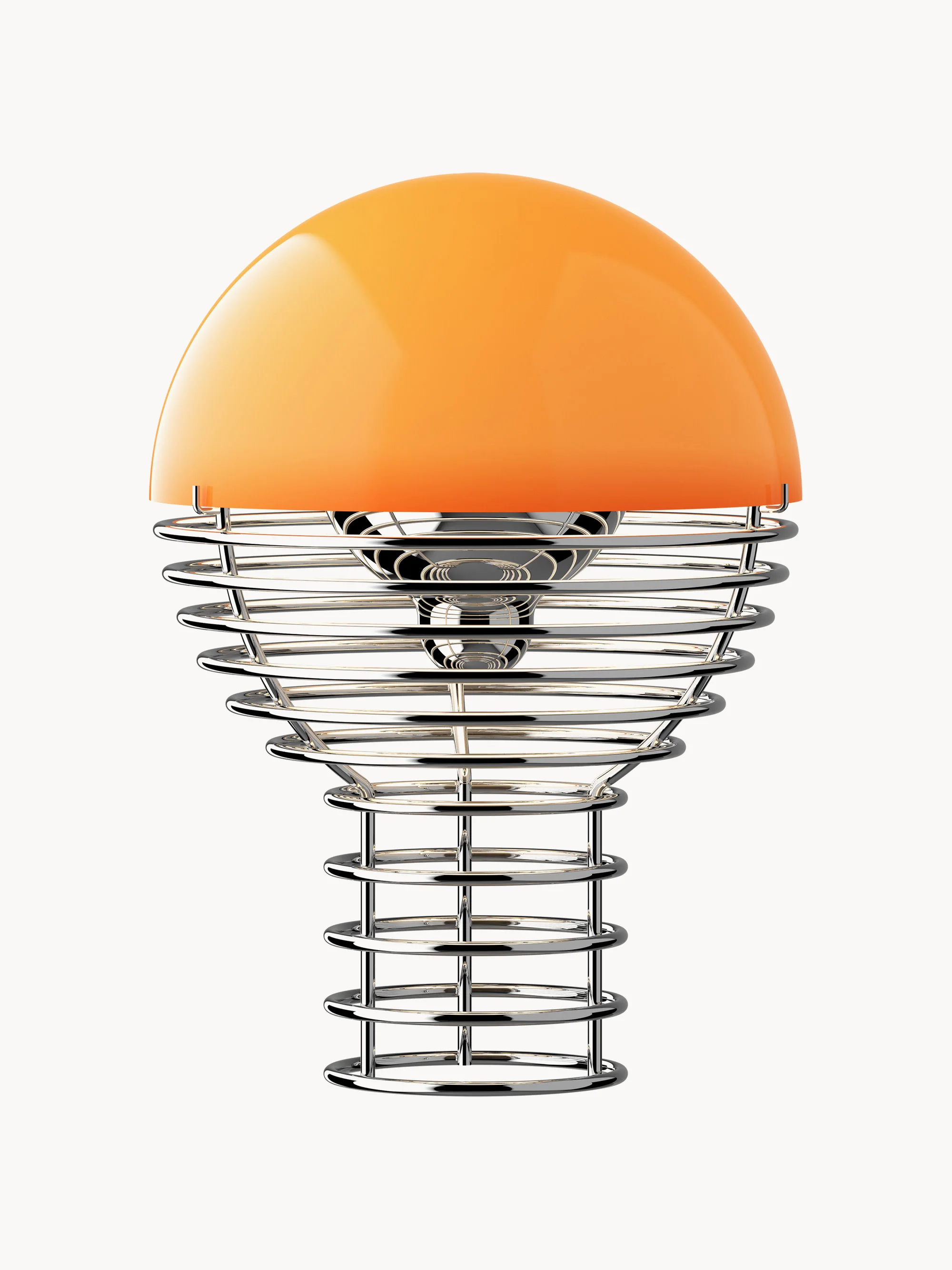 Kleine mobile LED-Tischlampe Wire, dimmbar, Design Verner Panton