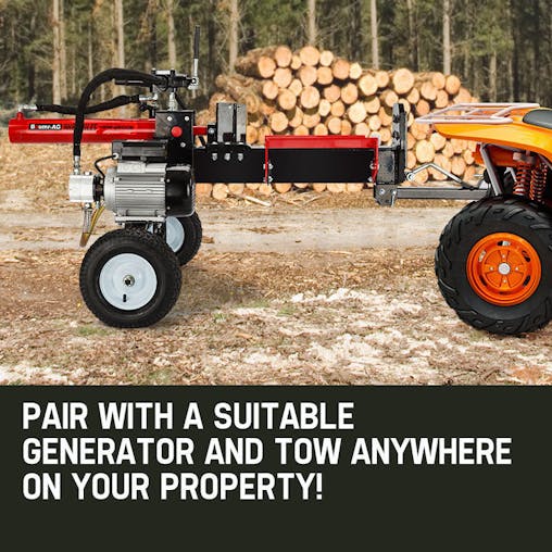 NNEMB 20 Tonne Electric Hydraulic Towed Wood Log Splitter-HPS4500E