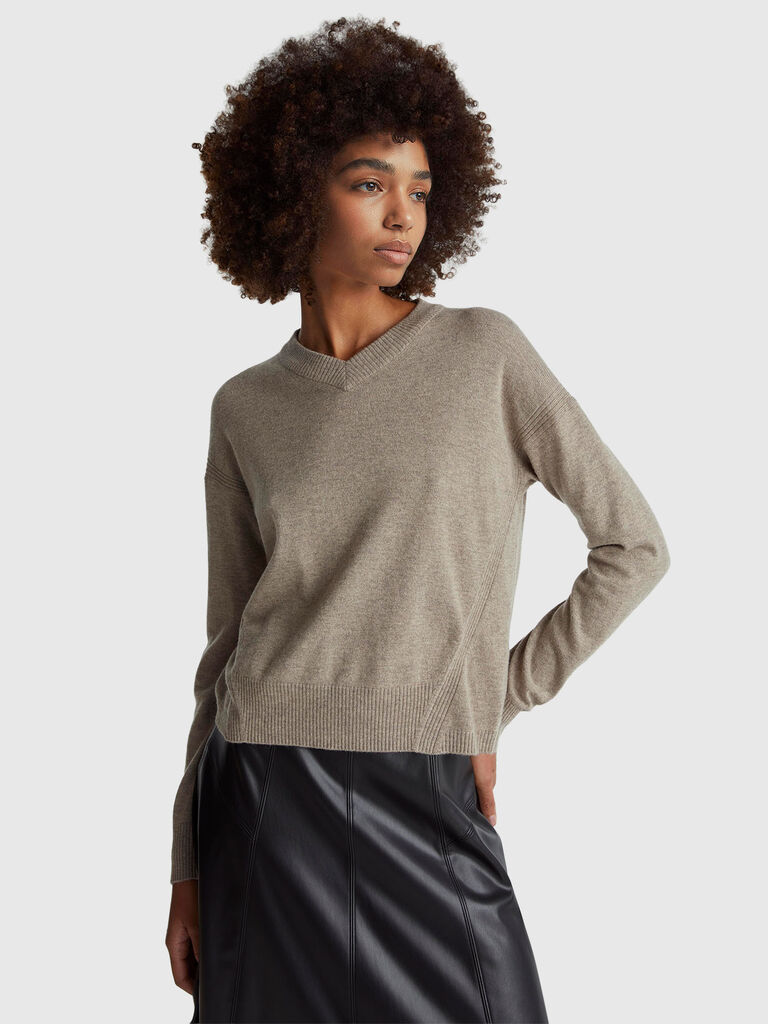 V-neck sweater