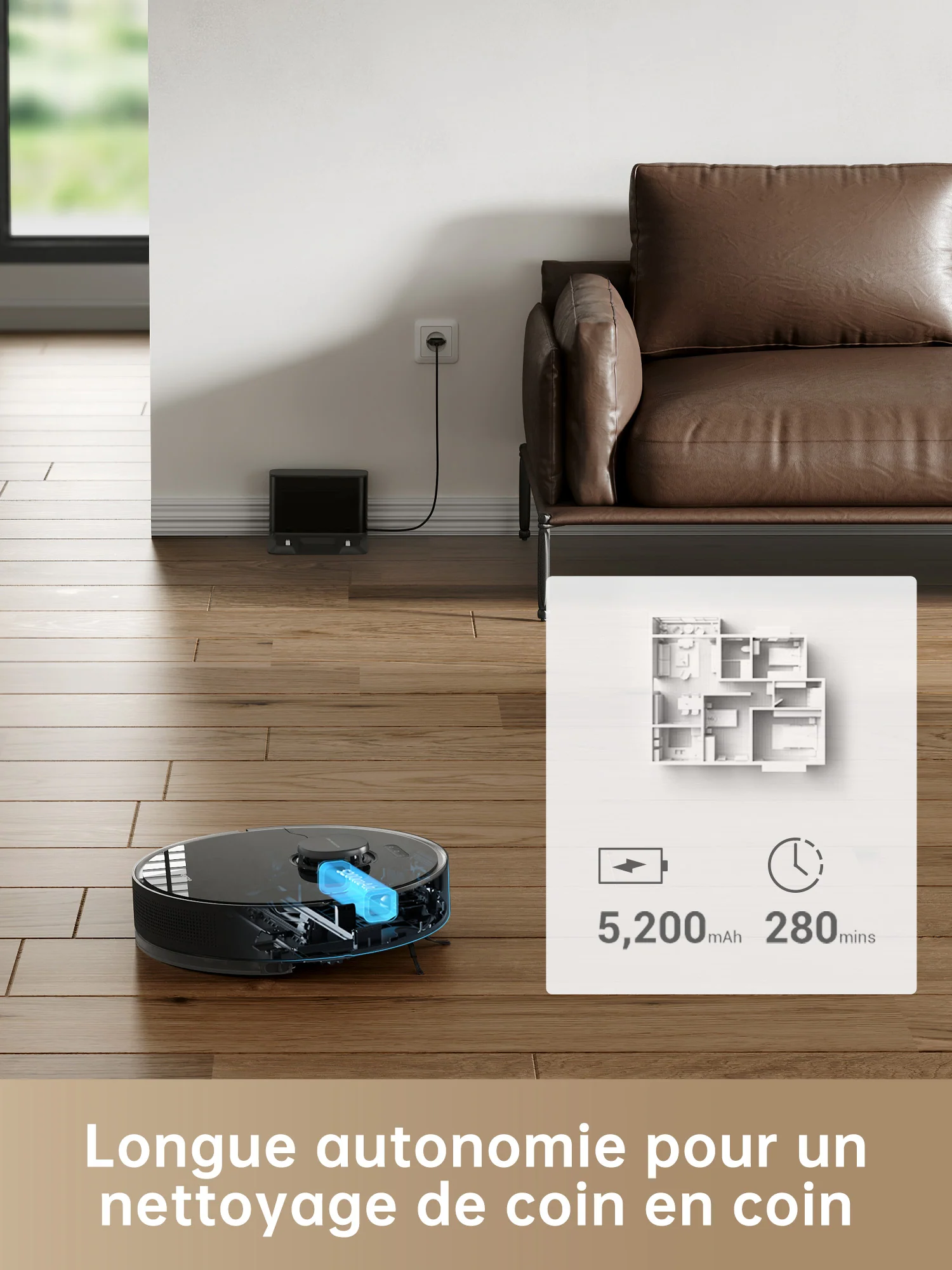 Dreame D10s Pro robot aspirateur avec fonction d'essuyage