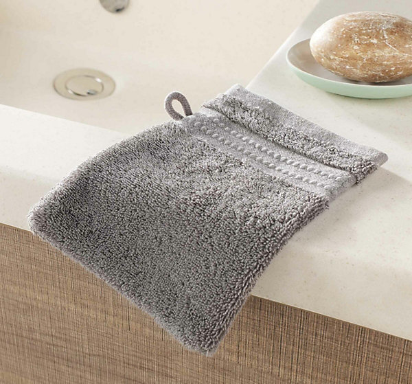 Lot de 2 gants de toilette en coton