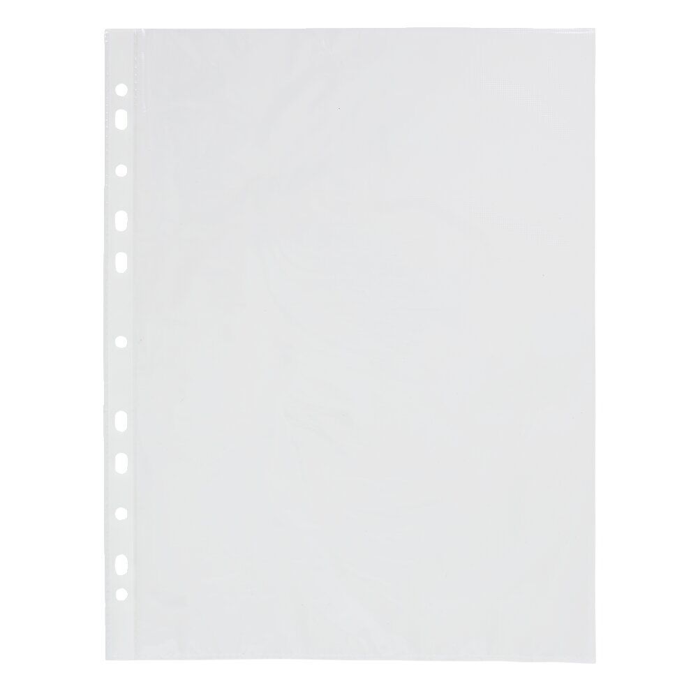 Lot de 200 pochettes perforées A4 plastique transparent