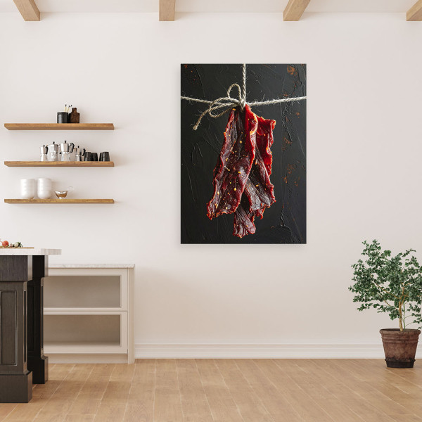 Obraz do kuchni restauracji baru jadalni, Suszona wołowina mięso 20x30