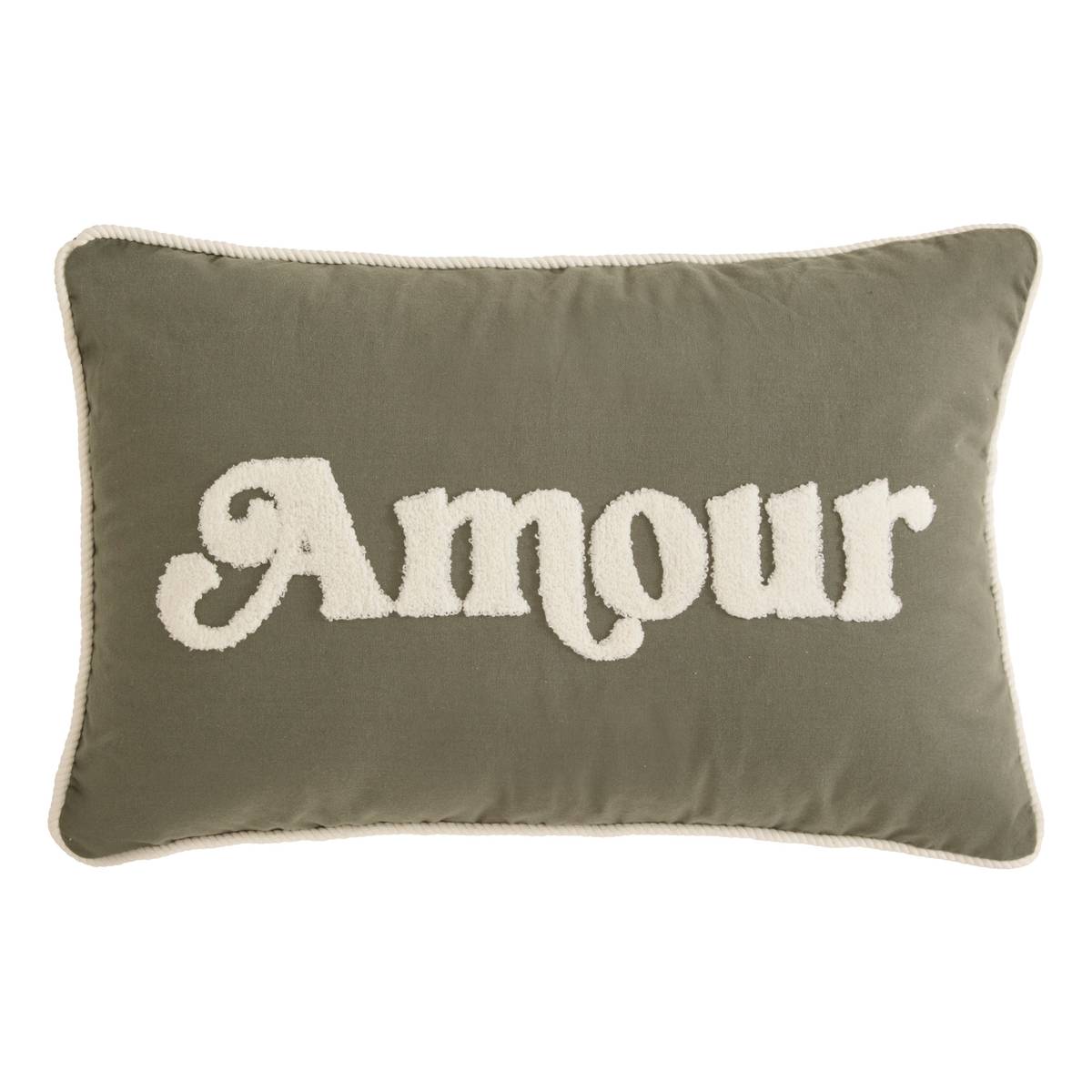 Cushion "Cherry" Khaki Green, 58x10 cm