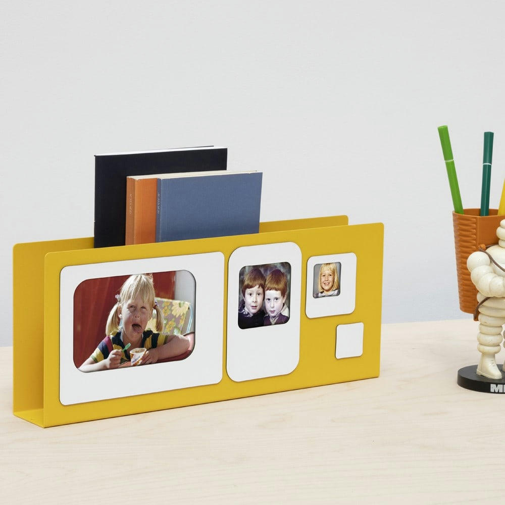 - Porte lettres métal acier jaune