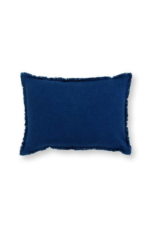 vtwonen Sierkussen - Gestreept - Donkerblauw - 50x70cm
