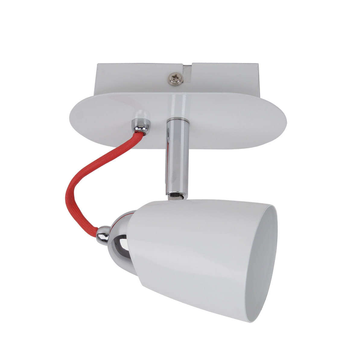 Kinkiet biało-czerwony KAYLA 1xGU10x50W wym:14,5x12x6,5cm IP20 Italux
