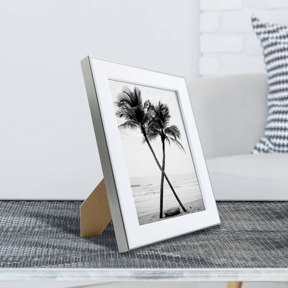 NEWTON - Cadre photo acier 13x18 cm résine recyclée