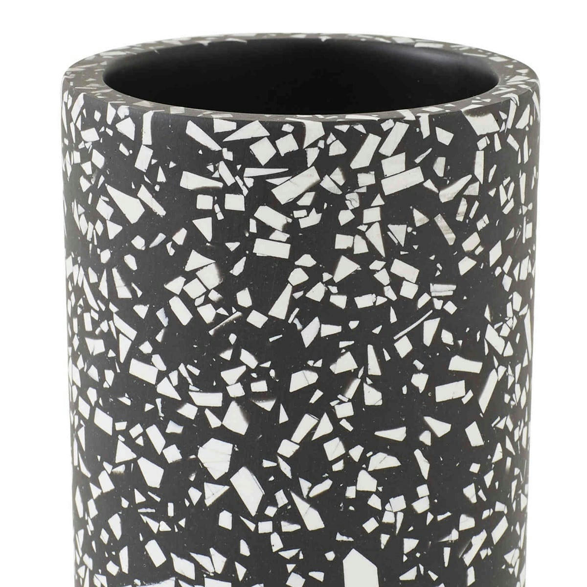 TERRAZZO - Porte brosse à dents en polyrésine noir