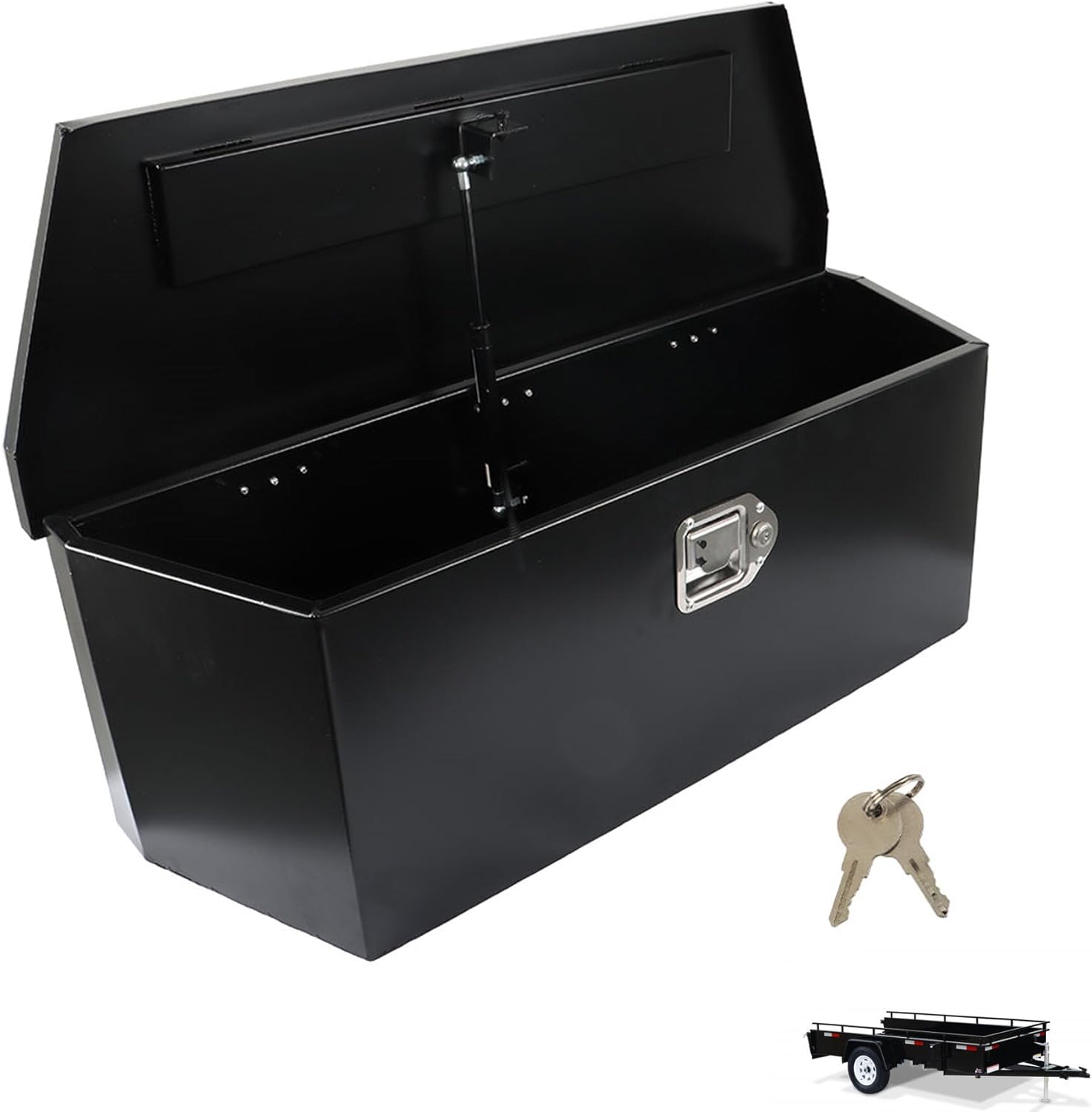 Trailer Tongue Box Trailer Tool Box 35x12.2x11.8inch 2.31cu.ft