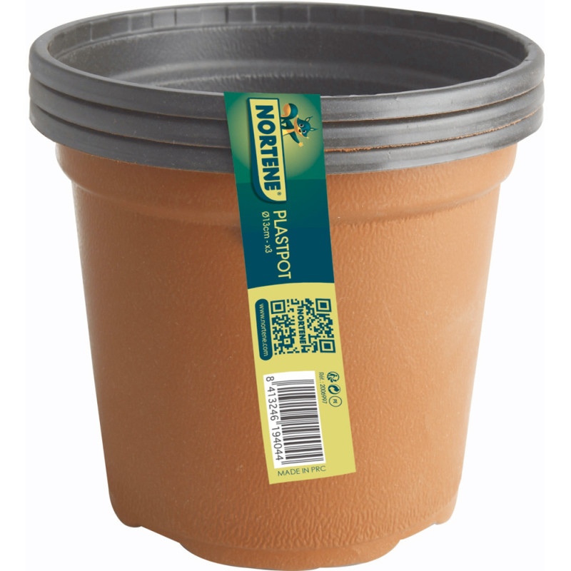Godet de culture en plastique rond Ø 13 cm 10 pièces NORTENE