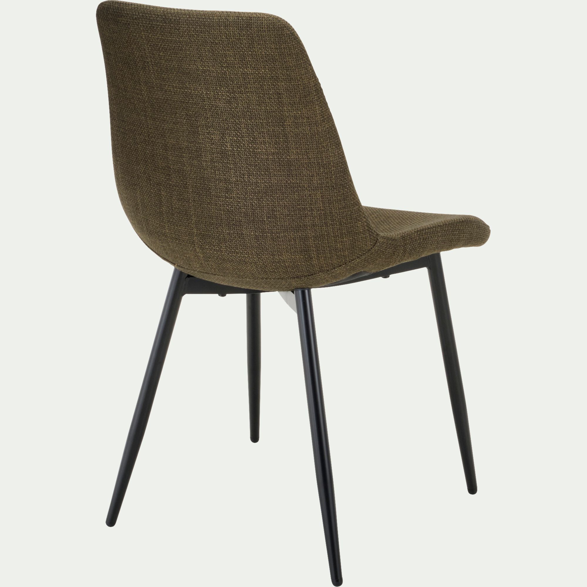 CALLAS - Chaise en tissu et métal - vert cedre