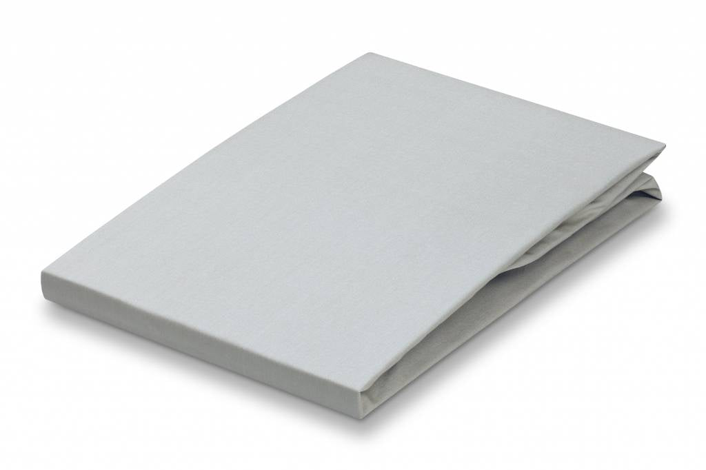 Percale Hoeslaken Silver Grey   180 x 210 cm   Grijs   Katoen