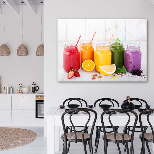 Feeby Obraz na płótnie Zdrowe koktajle z owoców 60x40