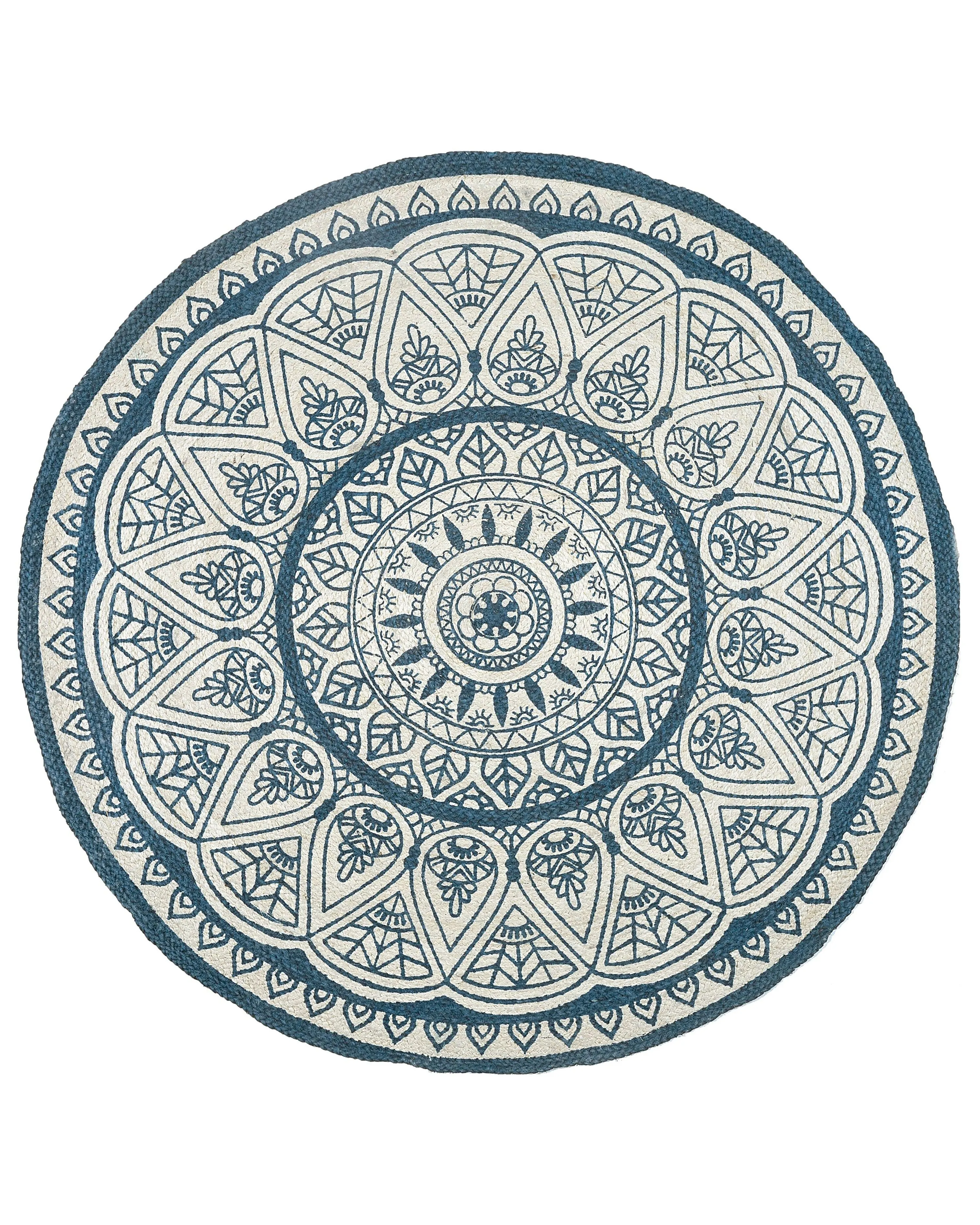 Rug ANADERE Blue ? 120 cm Jute