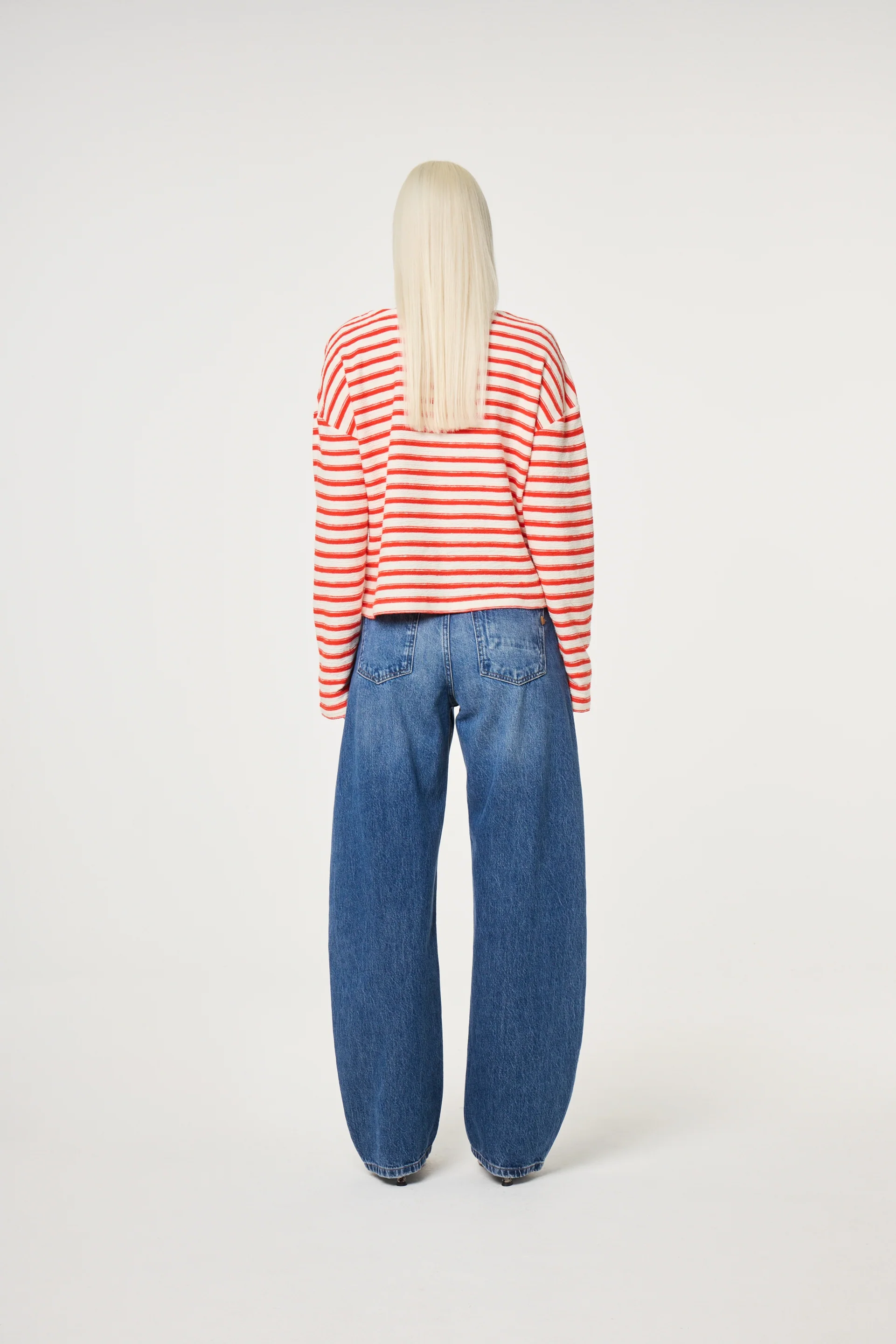 Celina Top | Cosy White/Tangerine Tango