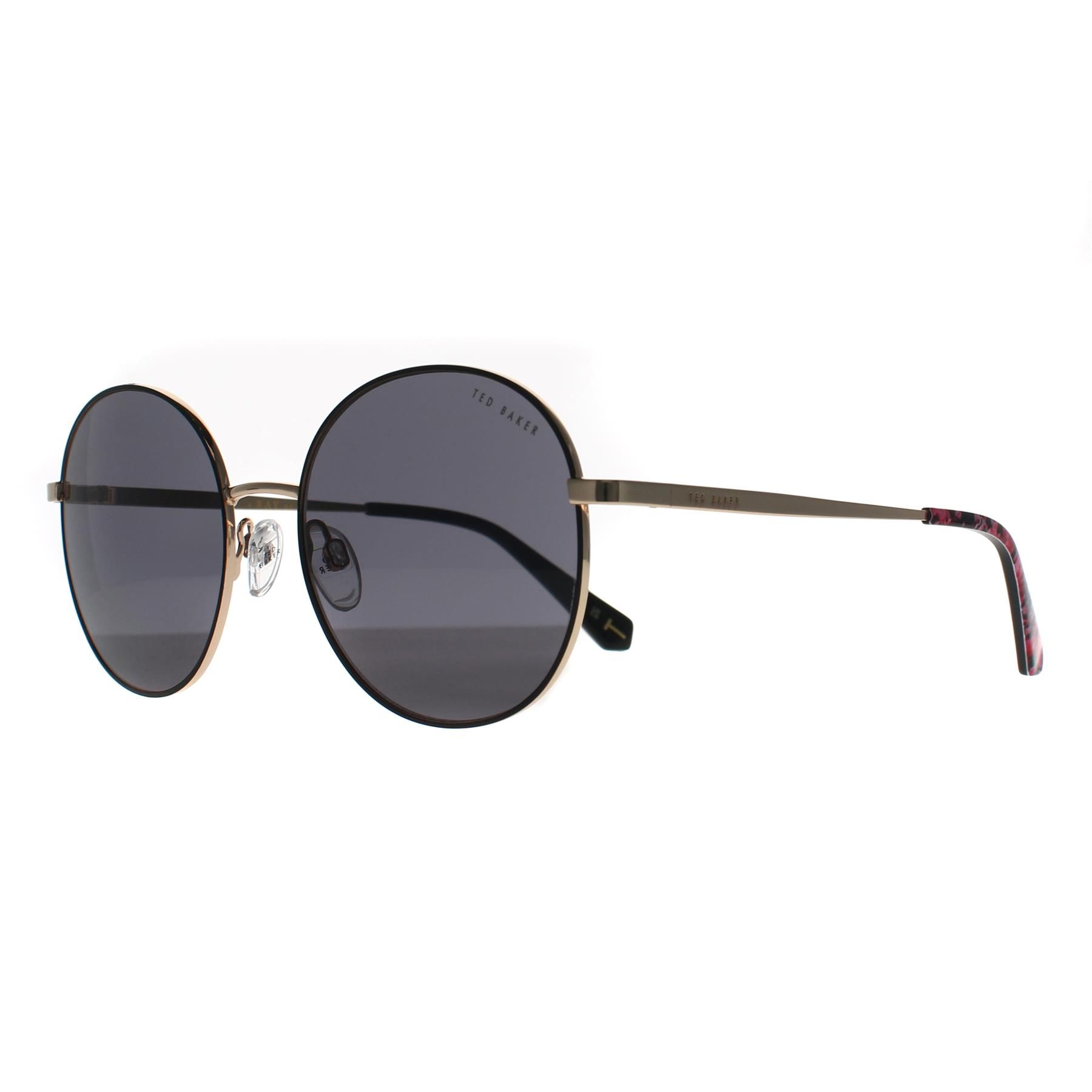 Ted Baker Round Black Shiny Gold Grey TB1744 Viola