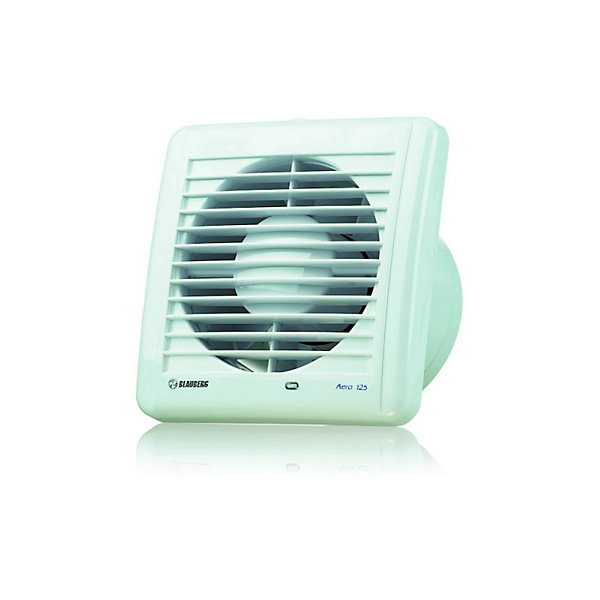 Aérateur extracteur d'air intermittent silencieux basse conso BLAUBERG Aero Still 125 mm interrupteur