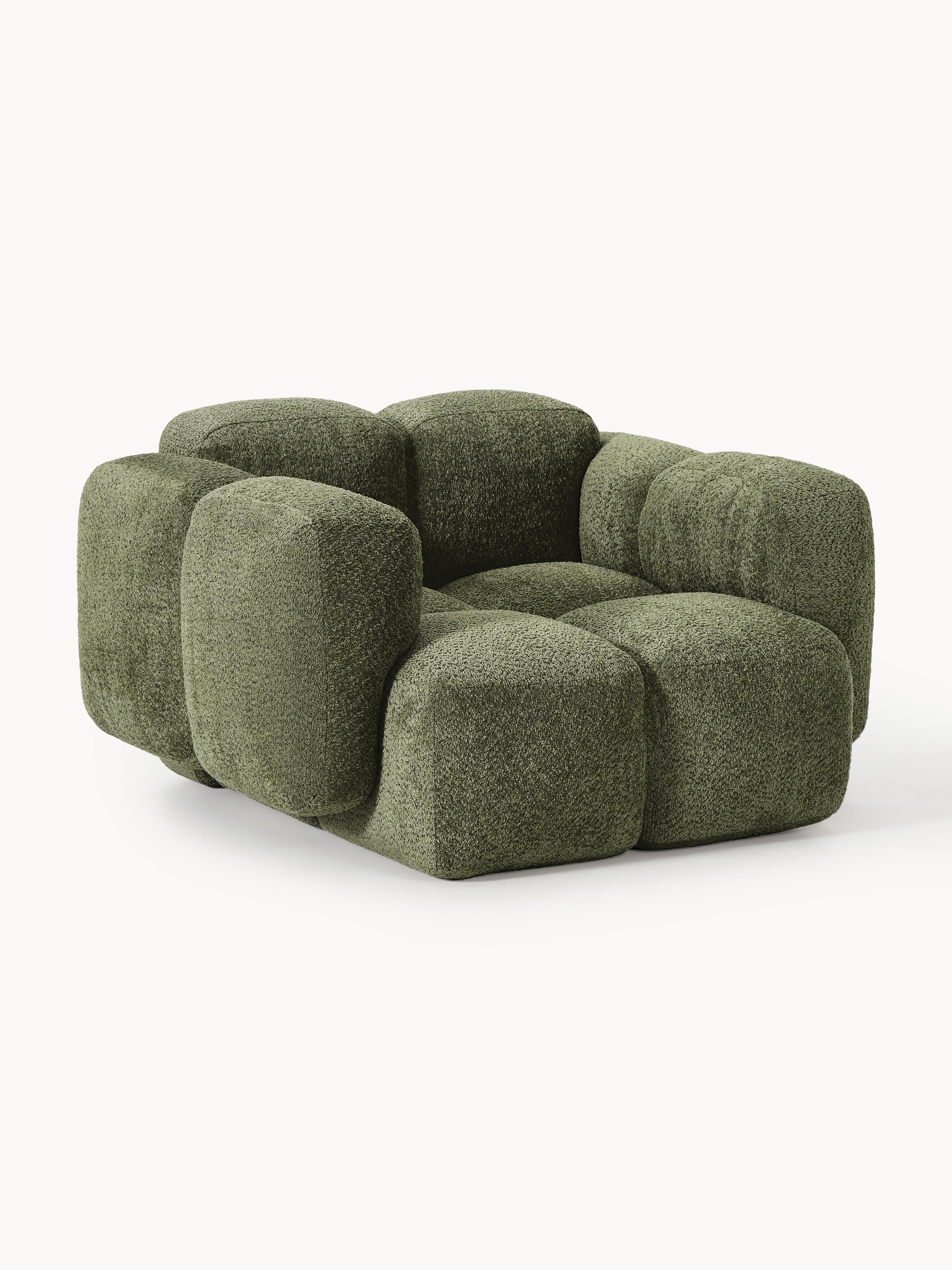 Loungesessel Tayla aus Teddy-Bouclé