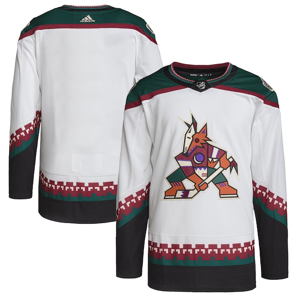 Arizona Coyotes adidas Men's Away Primegreen Authentic Blank Jersey - White
