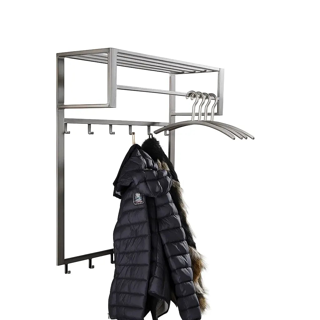 Ylumen Kapstok Industrial hoog - B 80 cm H 89 cm - grijs