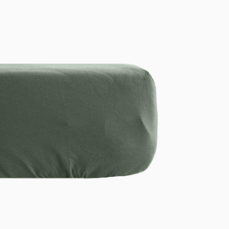 PALACE - Drap housse en Coton Blanc Neige 90x190 cm