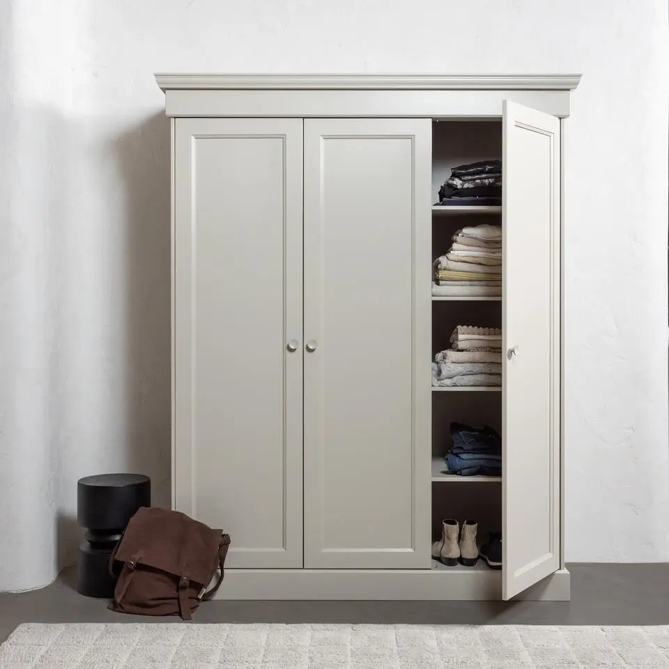 WOOOD Tuve Bijzettafel - Hout - Bruin/Zwart - 45x30x30