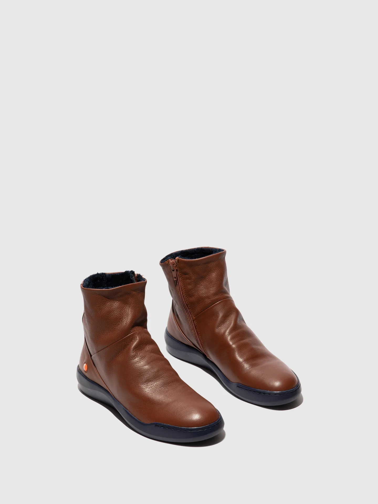 Botins com Fecho BLER550SOF COGNAC