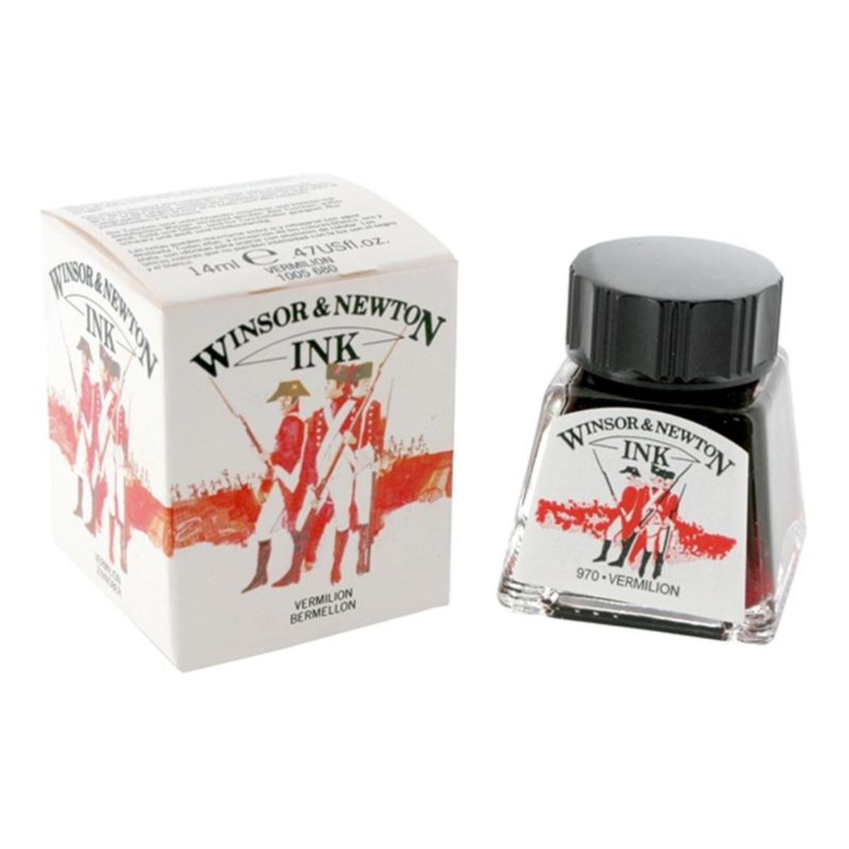 Winsor & Newton Vermillion Drawing Ink 14ml