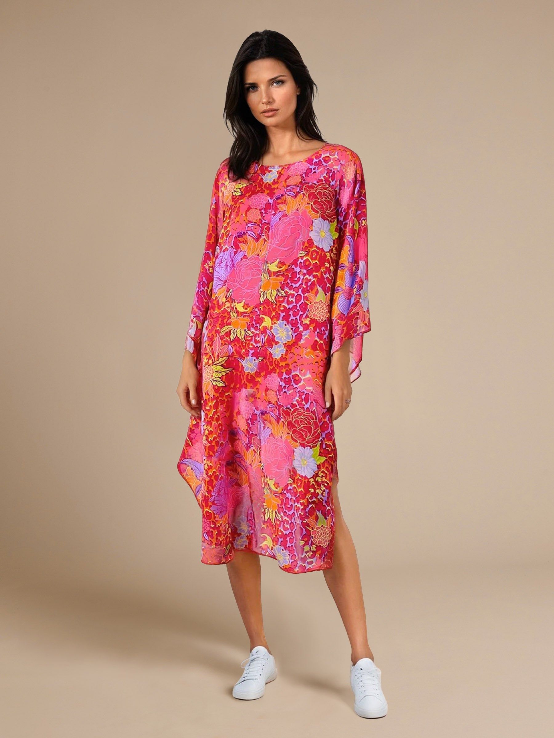 GWD by GEORGE W. DAVIES GWD Diane Floral Kaftan Style Midi Dress