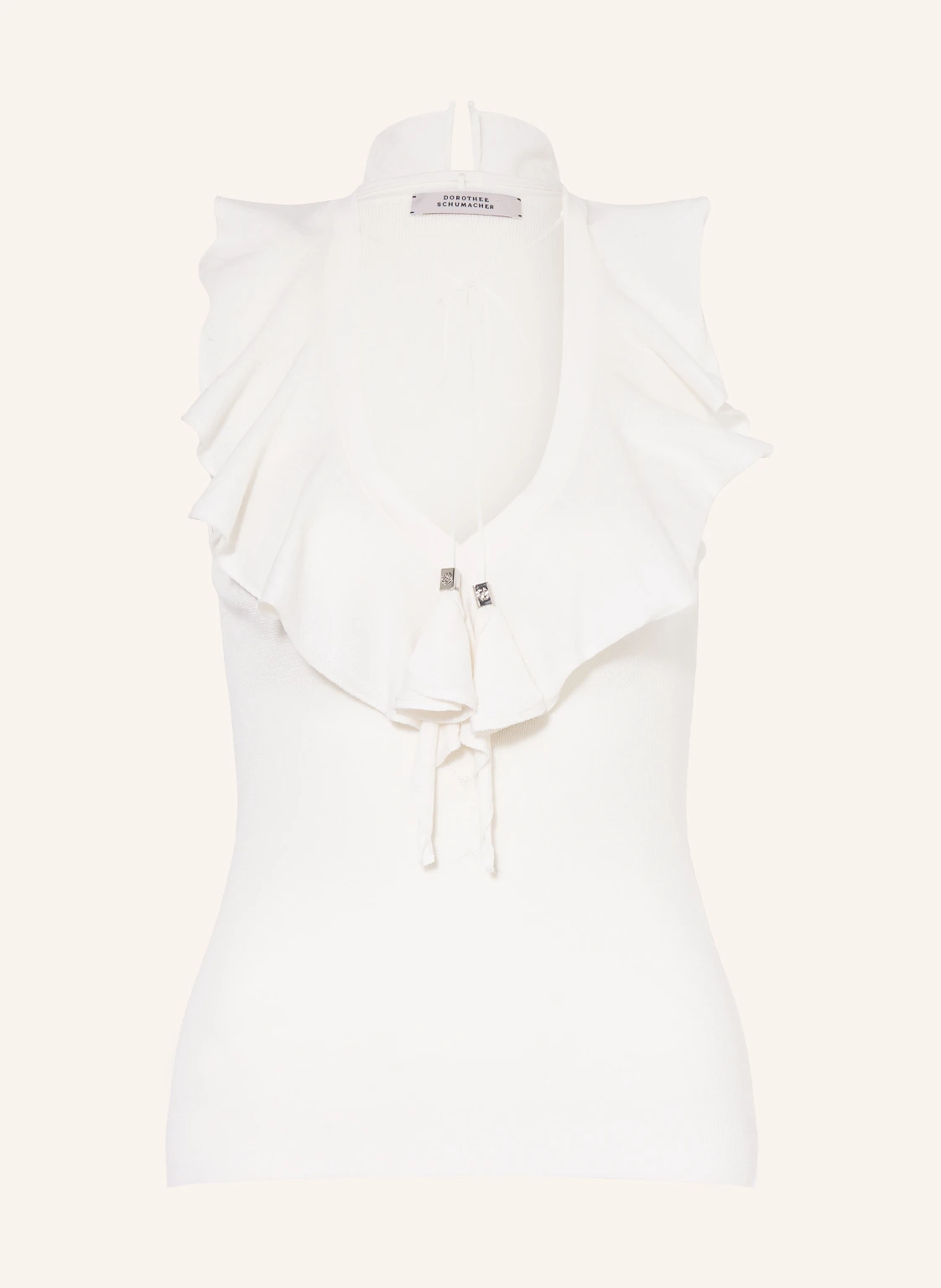 DOROTHEE SCHUMACHER Stricktop REFINED ESSENTIALS mit Volants
