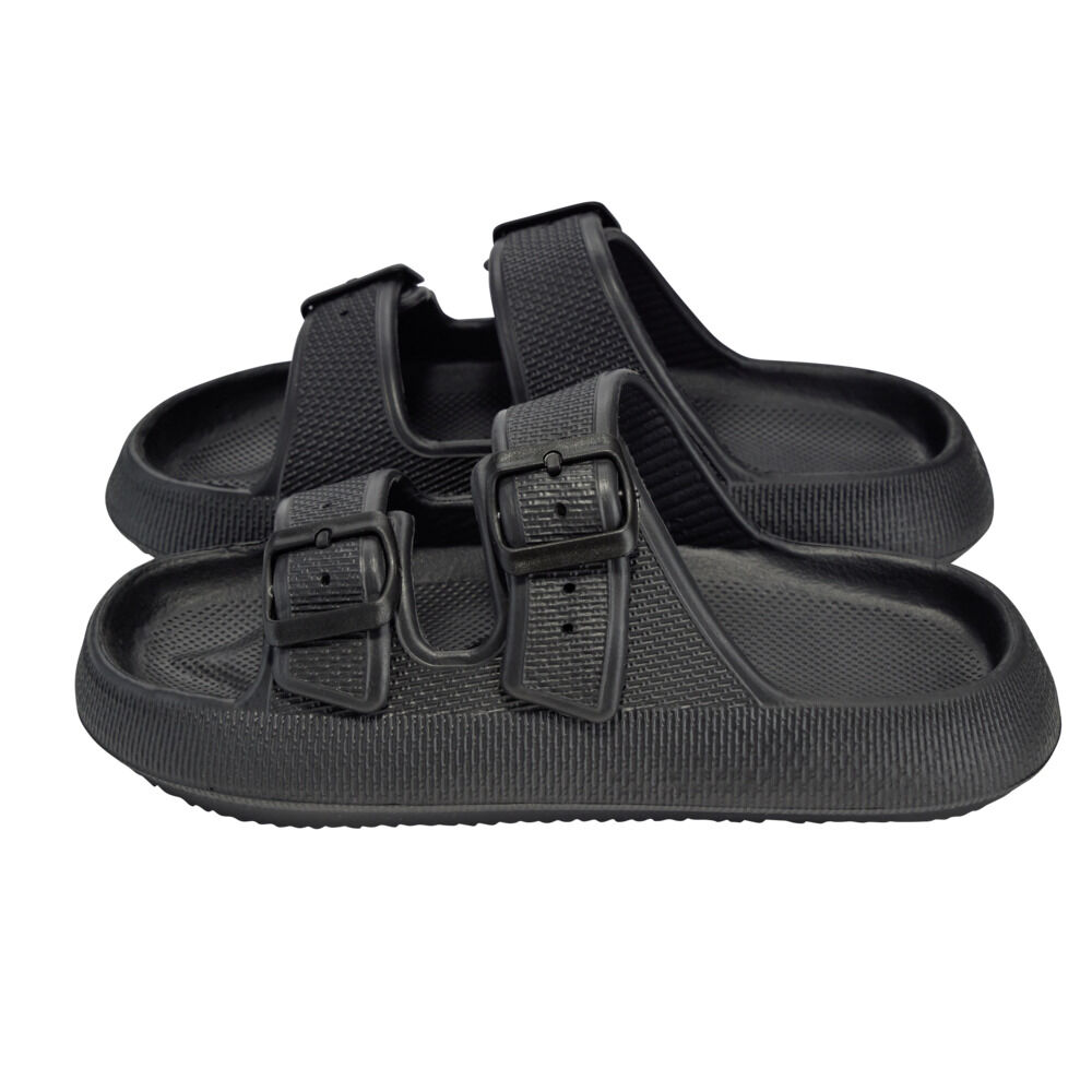 Sandales unisex 2 brides plastique noir 40/41