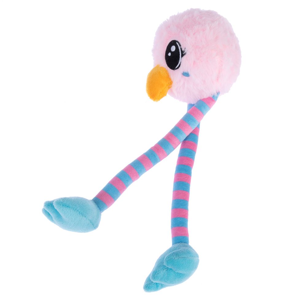 TIAKI Pink Chicken Long-Legs Dog Toy