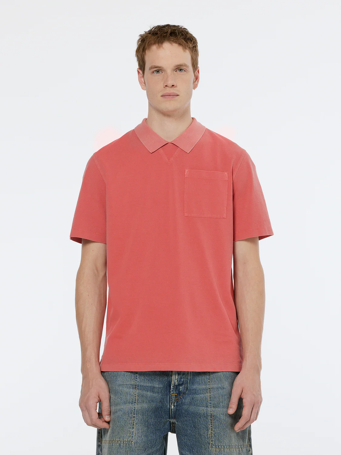 Garment Dye Pique Chest Pocket Polo