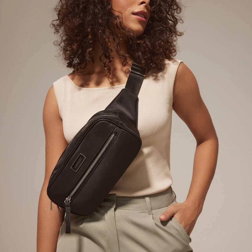 The Jessie - Black Nylon Fanny Pack