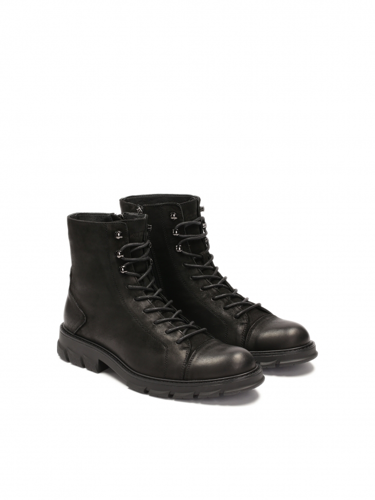 Men's tall boots on trep sole