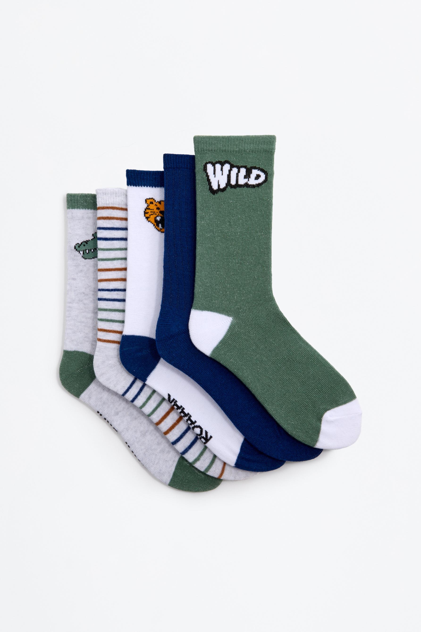 Calcetines largos combinados (Pack 5)