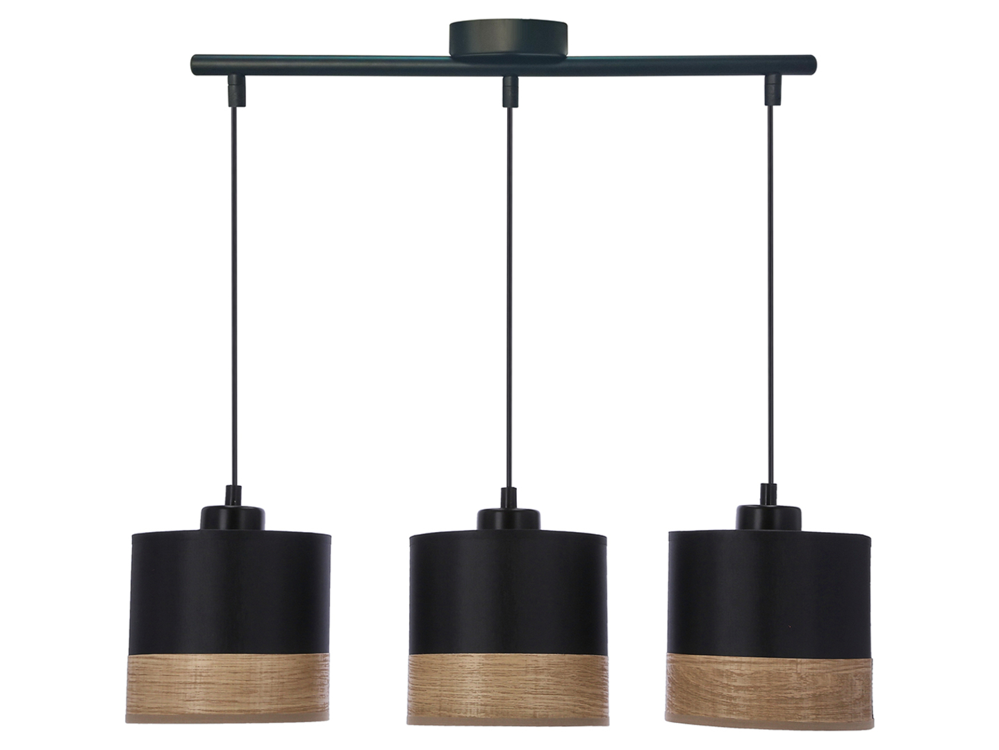 Lampa wisząca Porto 3-punktowa czarna