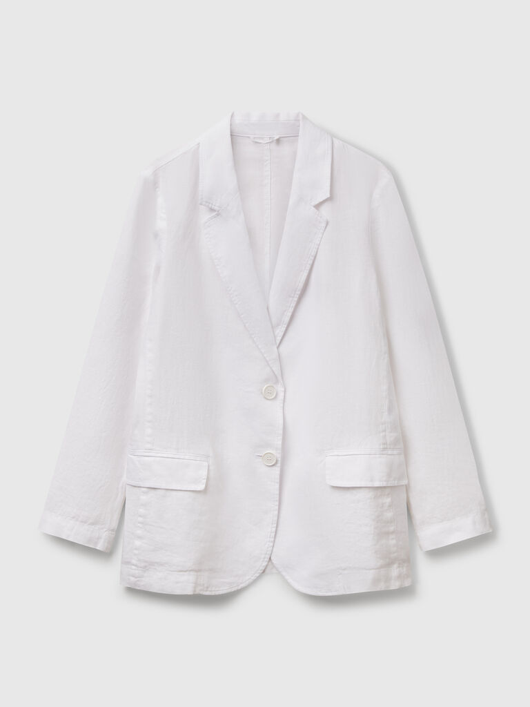 Blazer in pure linen