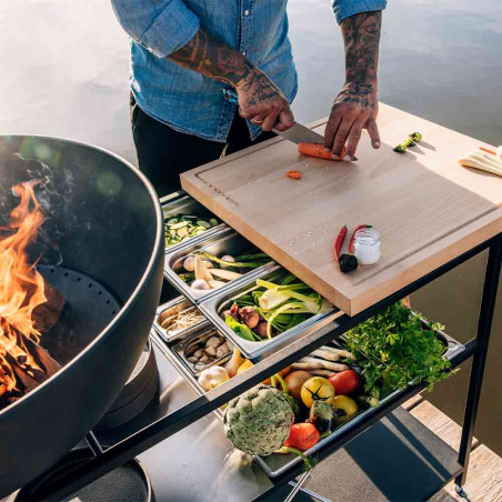 5 récipients en inox pour Fire Kitchen - Höfats