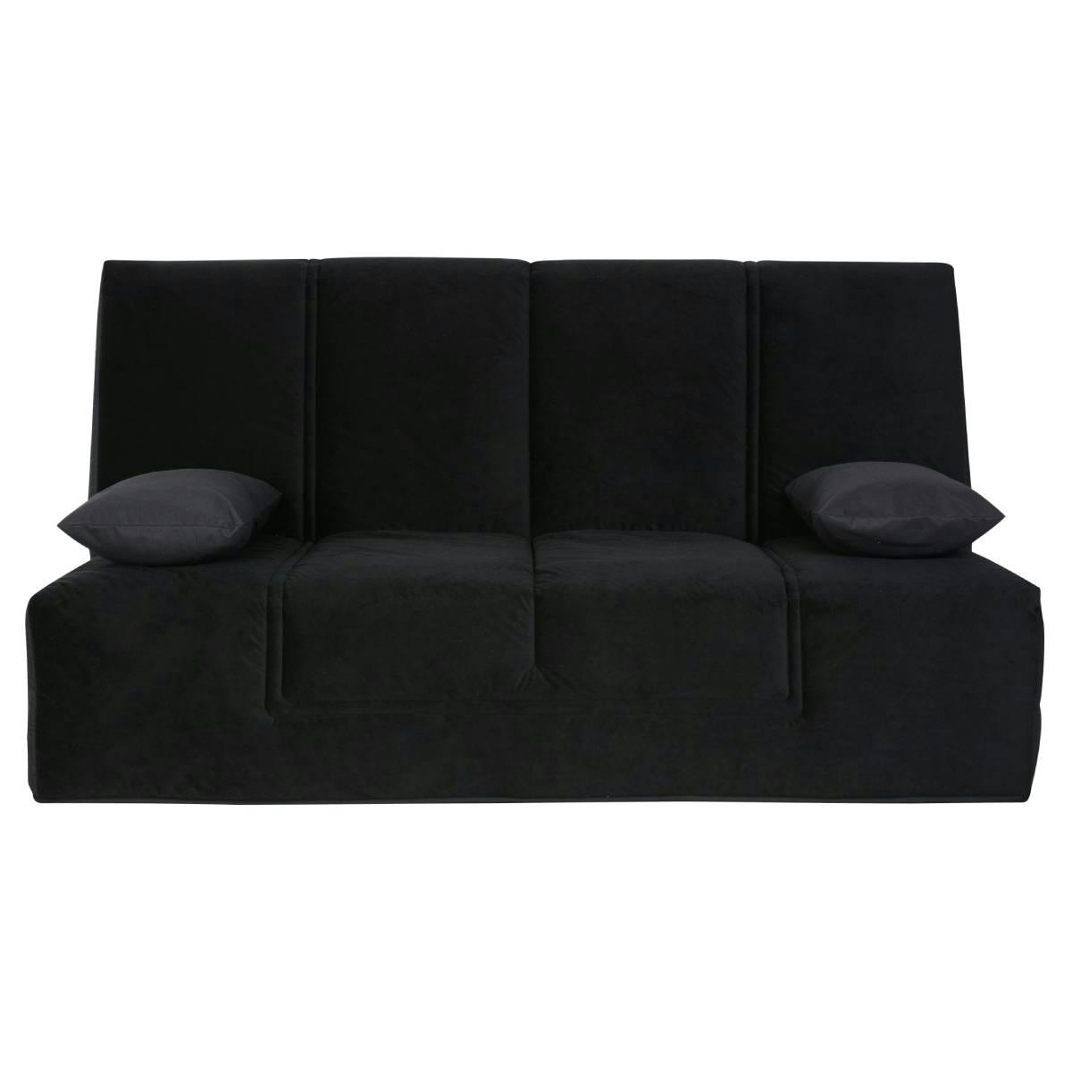 - Banquette CC WASHINGTON 130x190, matelas Simmons, coton noir