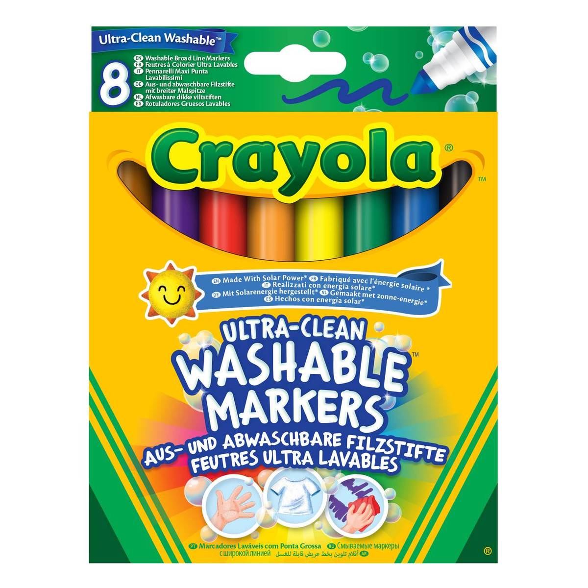 Crayola Super Washable Felt Tip Pens 8 Pack