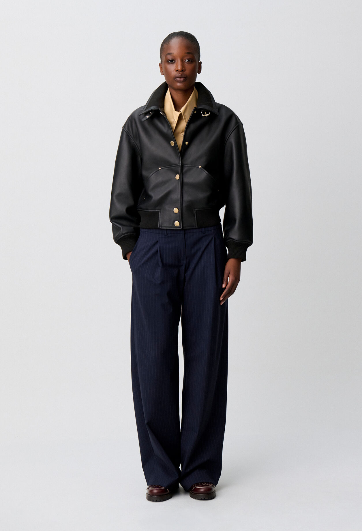 Blouson bomber cuir