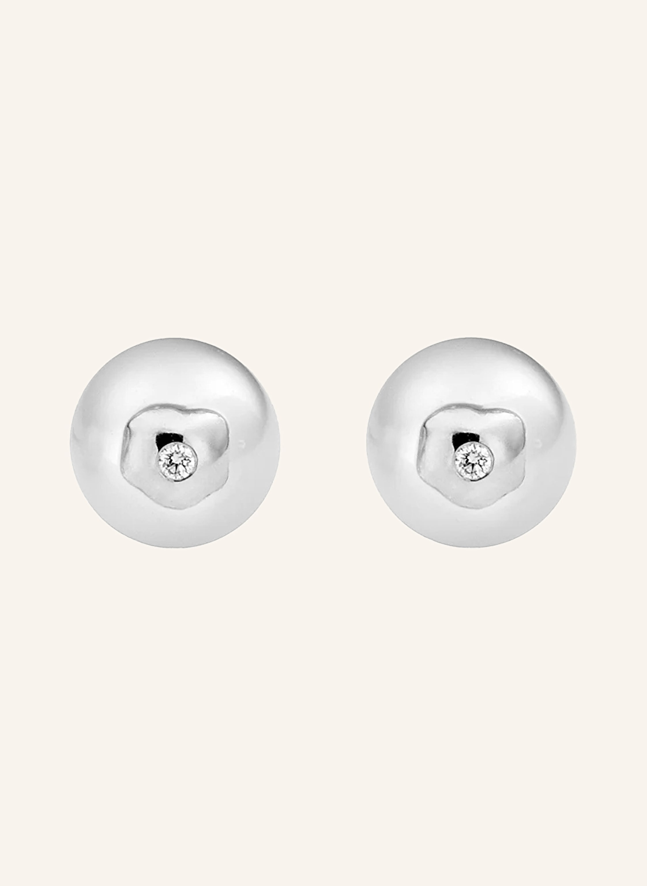 ariane ernst Ohrstecker THE "SPIEGELEI" STUDS M aus 18 Karat Gold mit Diamanten