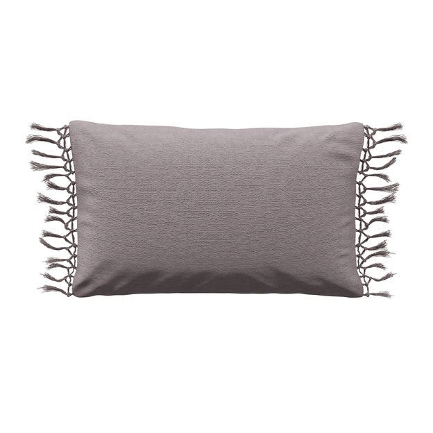 CAPA DE ALMOFADA 50 CM X 30 CM FRANGES