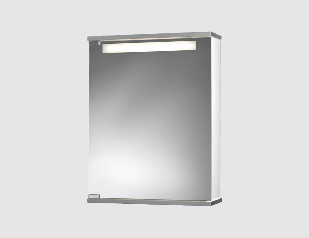 Spiegelschrank Cento silber weiß