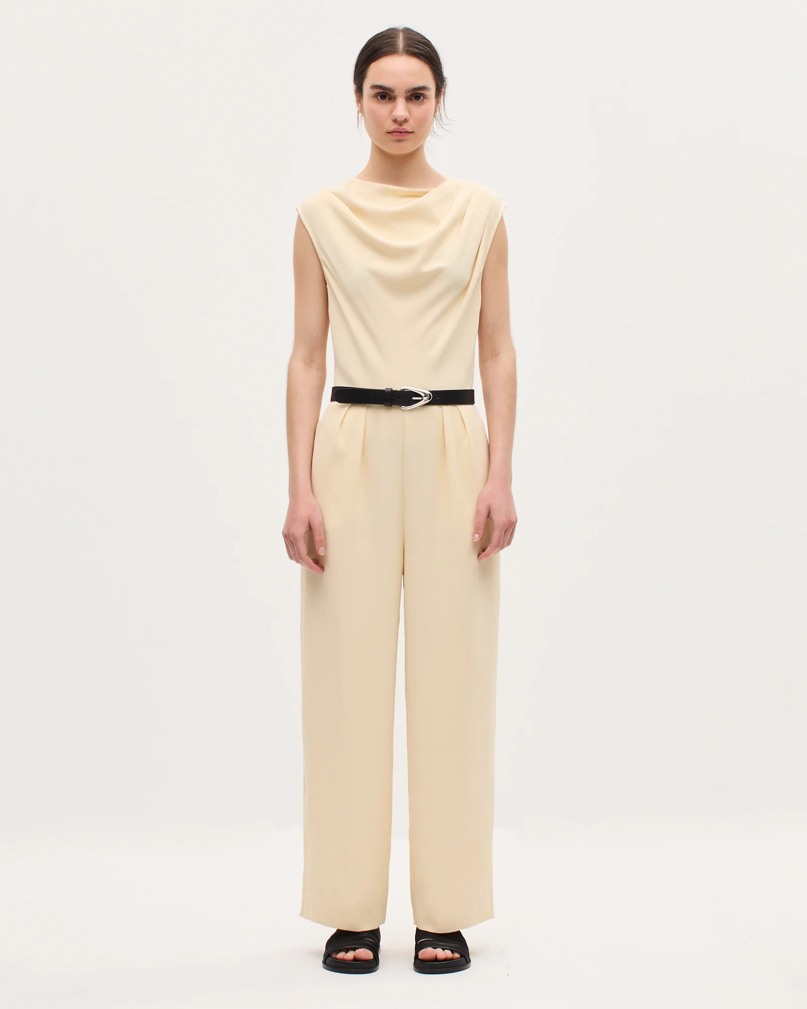 Combinaison en crêpe satiné