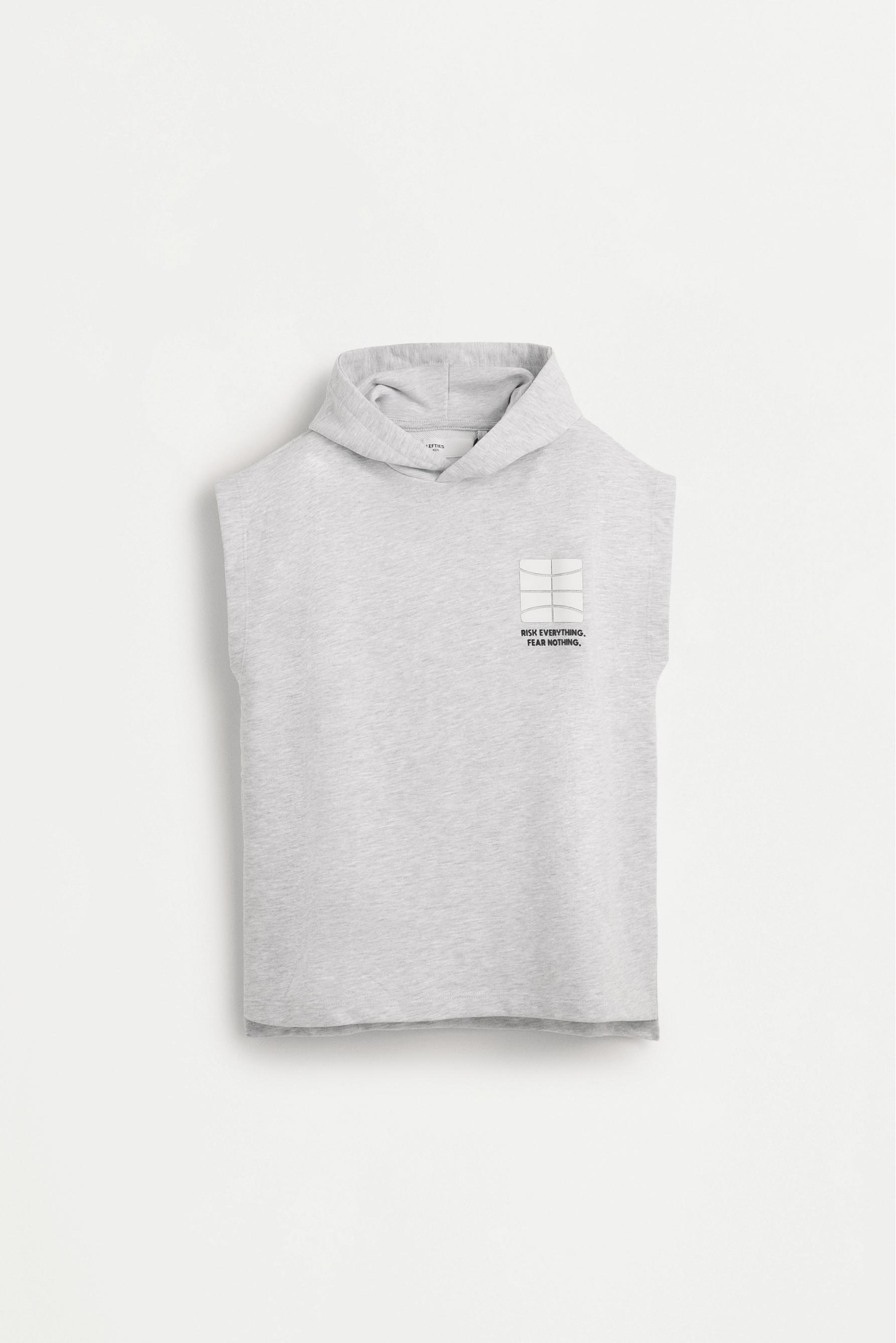 Sudadera capucha sin mangas